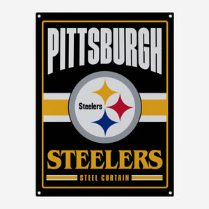 Pittsburgh Steelers Metal Tacker Wall Sign