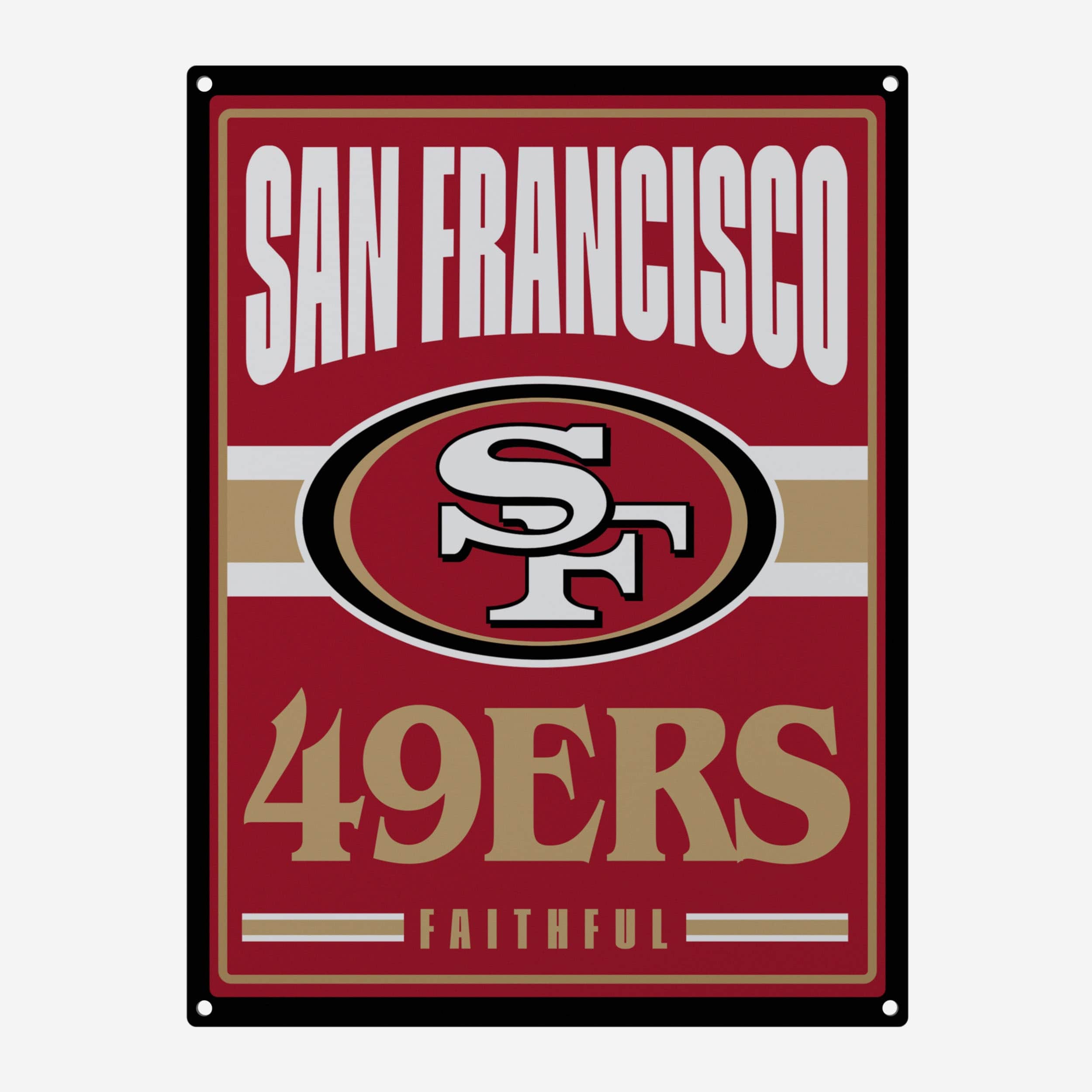 San Francisco 49ers Metal Tacker Wall Sign