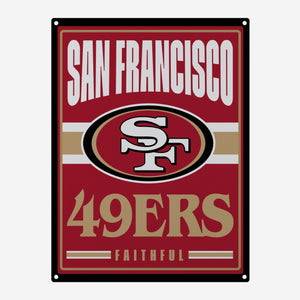 San Francisco 49ers Metal Tacker Wall Sign