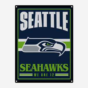 Seattle Seahawks Metal Tacker Wall Sign