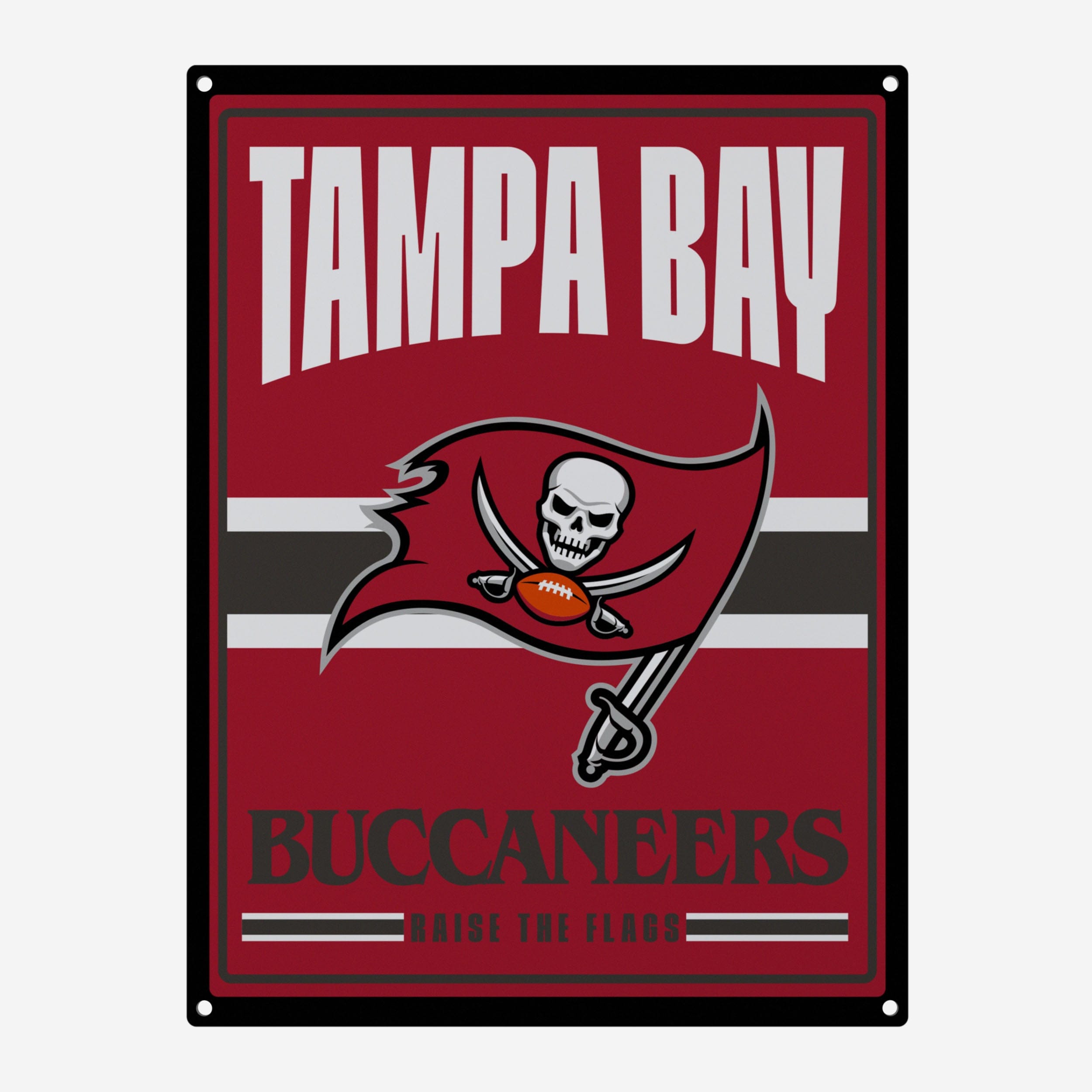 Tampa Bay Buccaneers Metal Tacker Wall Sign
