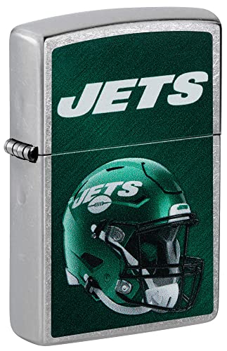 New York Jets Helmet Street Chrome Pocket Zippo Lighter