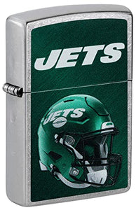 New York Jets Helmet Street Chrome Pocket Zippo Lighter