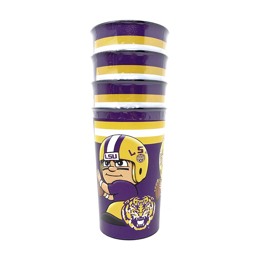 LSU Tigers Party Cup 4 Pack