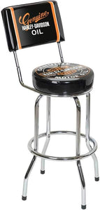 Harley Davidson Barstool with Backrest