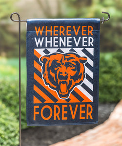 Chicago Bears Whenever Wherever Forever Garden Flag