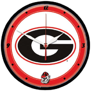 Georgia Bulldogs Round Wall Clocks