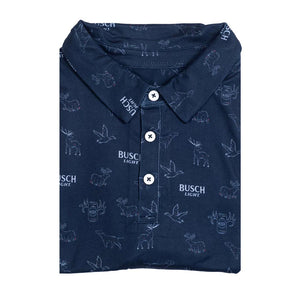 Busch Light - Repeat Navy Polo T-shirt