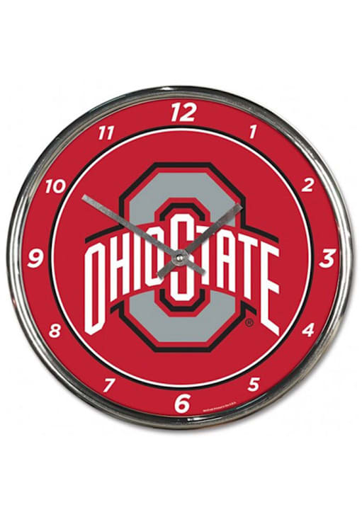 Ohio State Buckeyes Chrome Clocks
