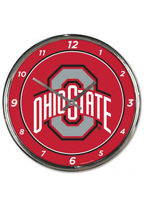 Ohio State Buckeyes Chrome Clocks