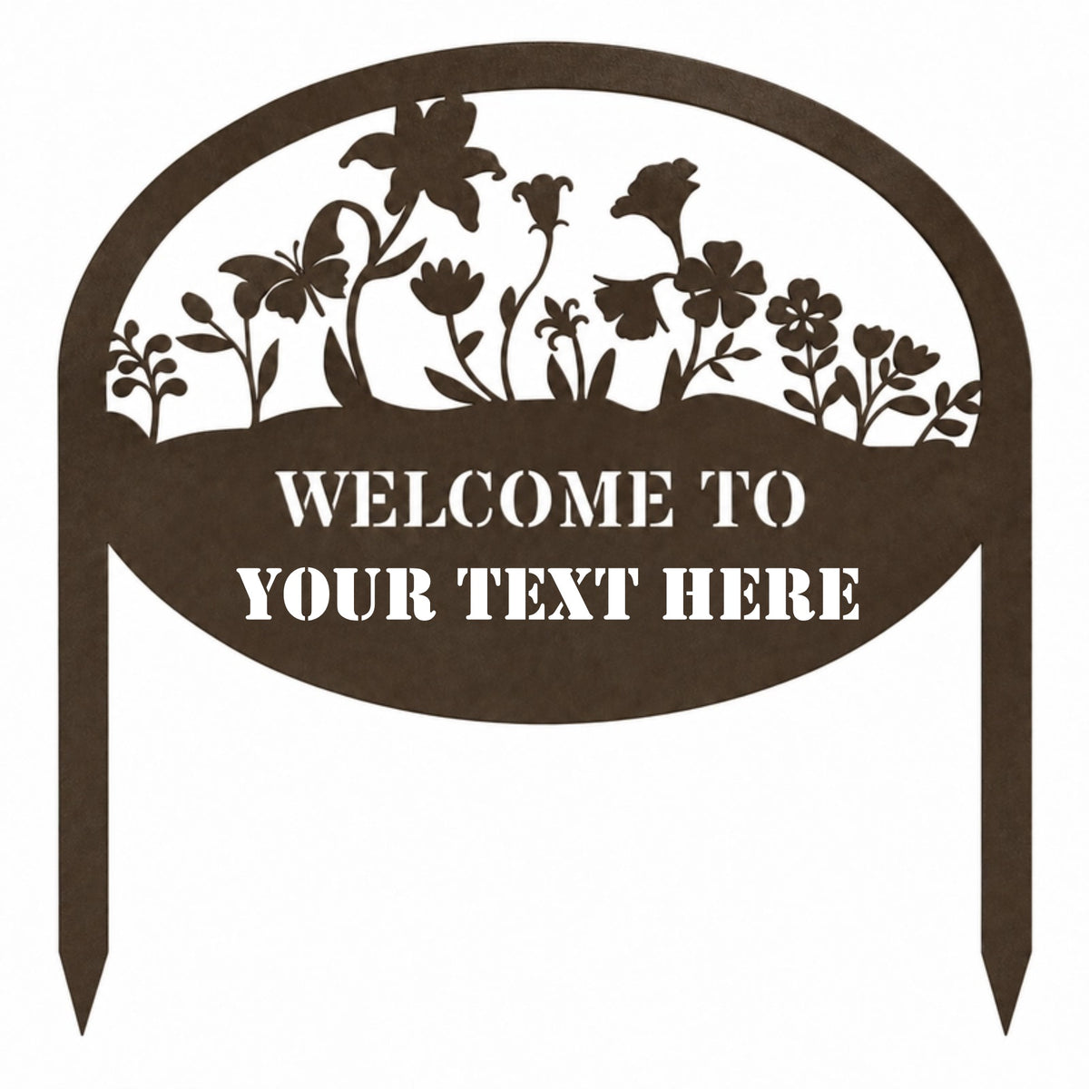 Personalized Garden Metal Sign – Custom Family Garden Yard Stake