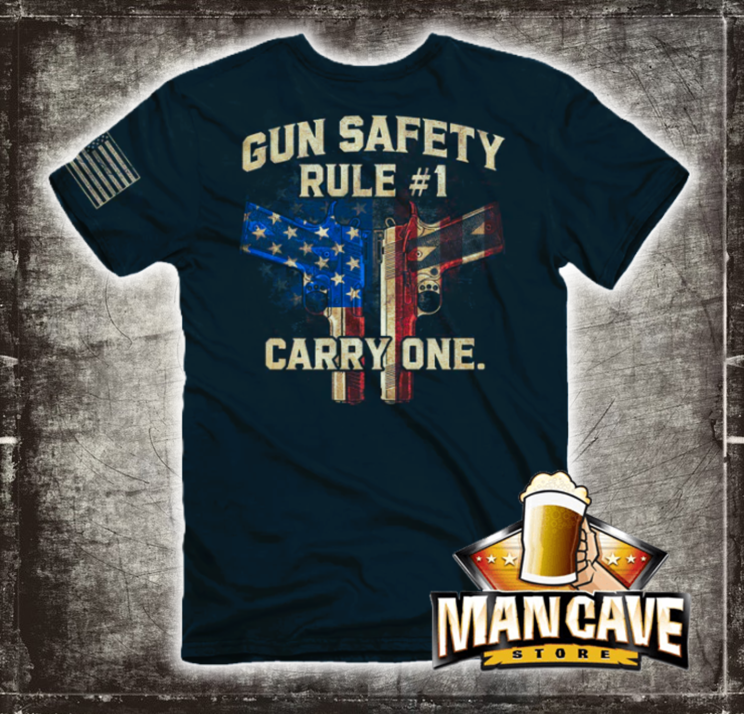 Gun Safety Rule #1 Carry One" Men's T-Shirt