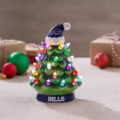 Buffalo Bills LED Ceramic Christmas Tree - 8"