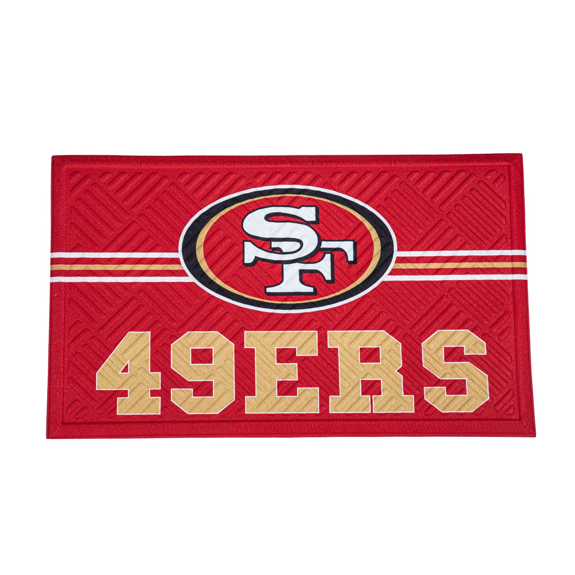 San Francisco 49ers Embossed Mat Cross Hatch