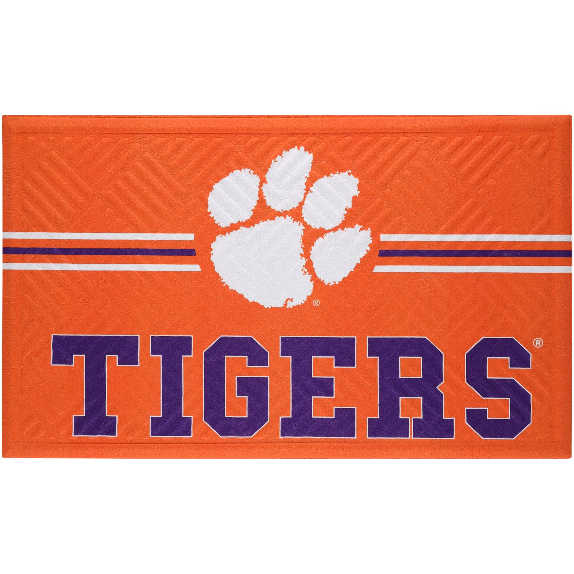 Clemson Tigers Embossed Floor Mat