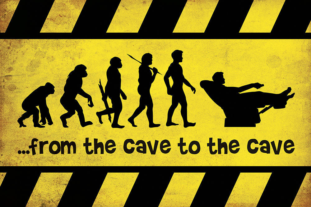 Man Cave Cave to Cave Poster