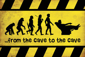 Man Cave Cave to Cave Poster