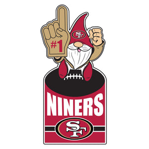 San Francisco 49ers Gnome Metal Sign 10 x 30
