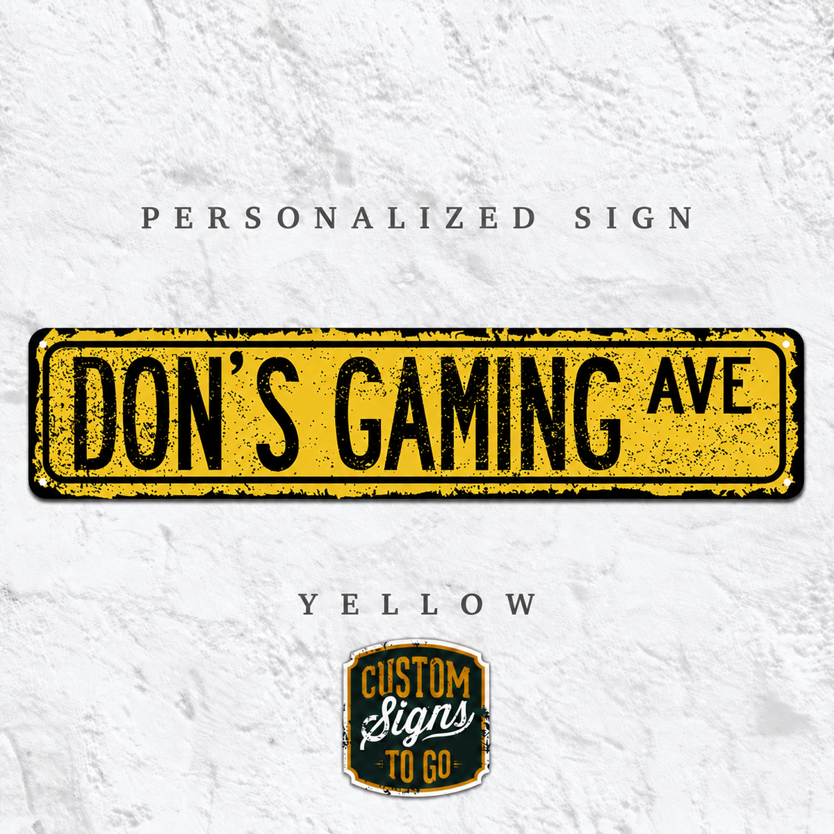 Personalized Rustic Street Sign – Custom Metal Sign
