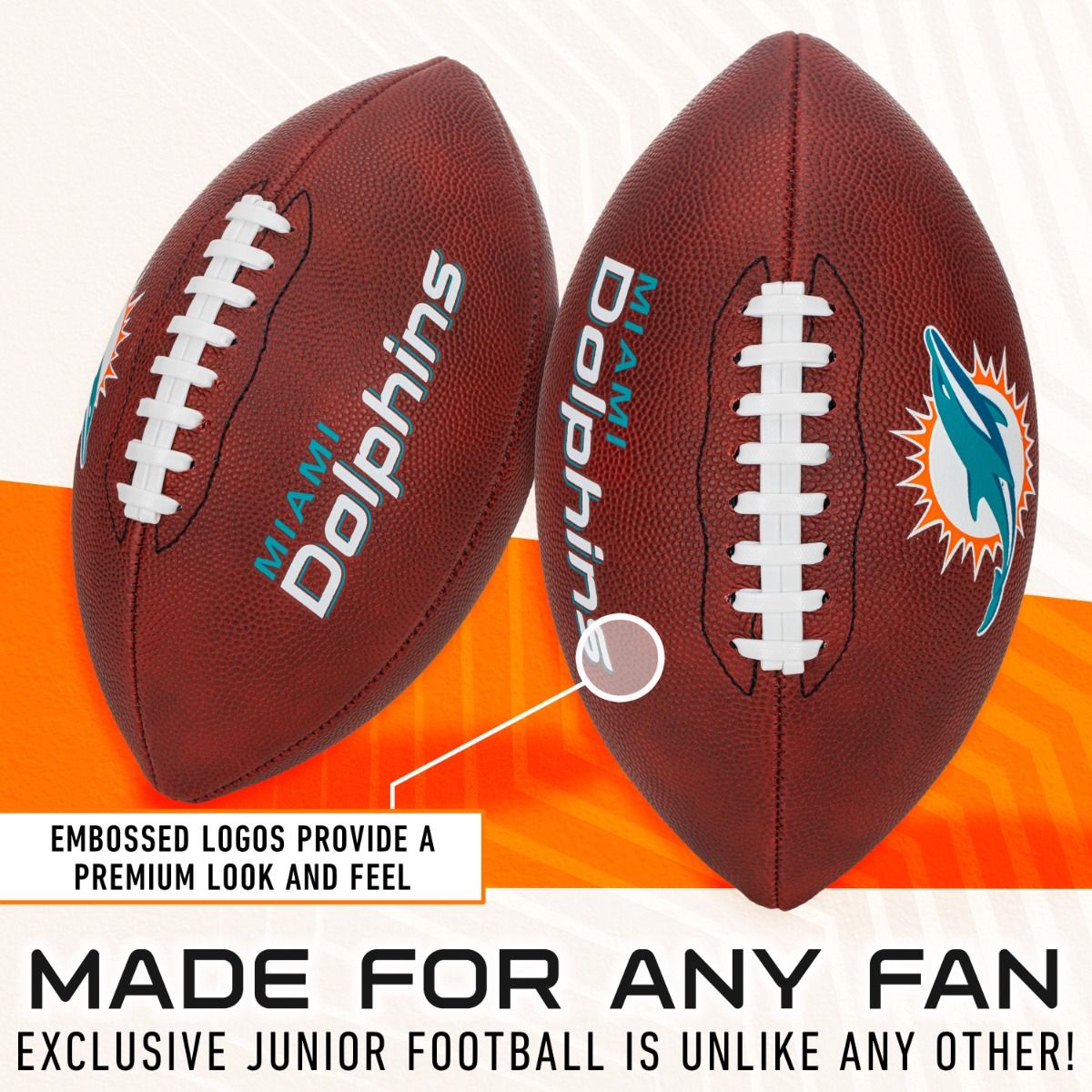 Miami Dolphins Junior Brown Football