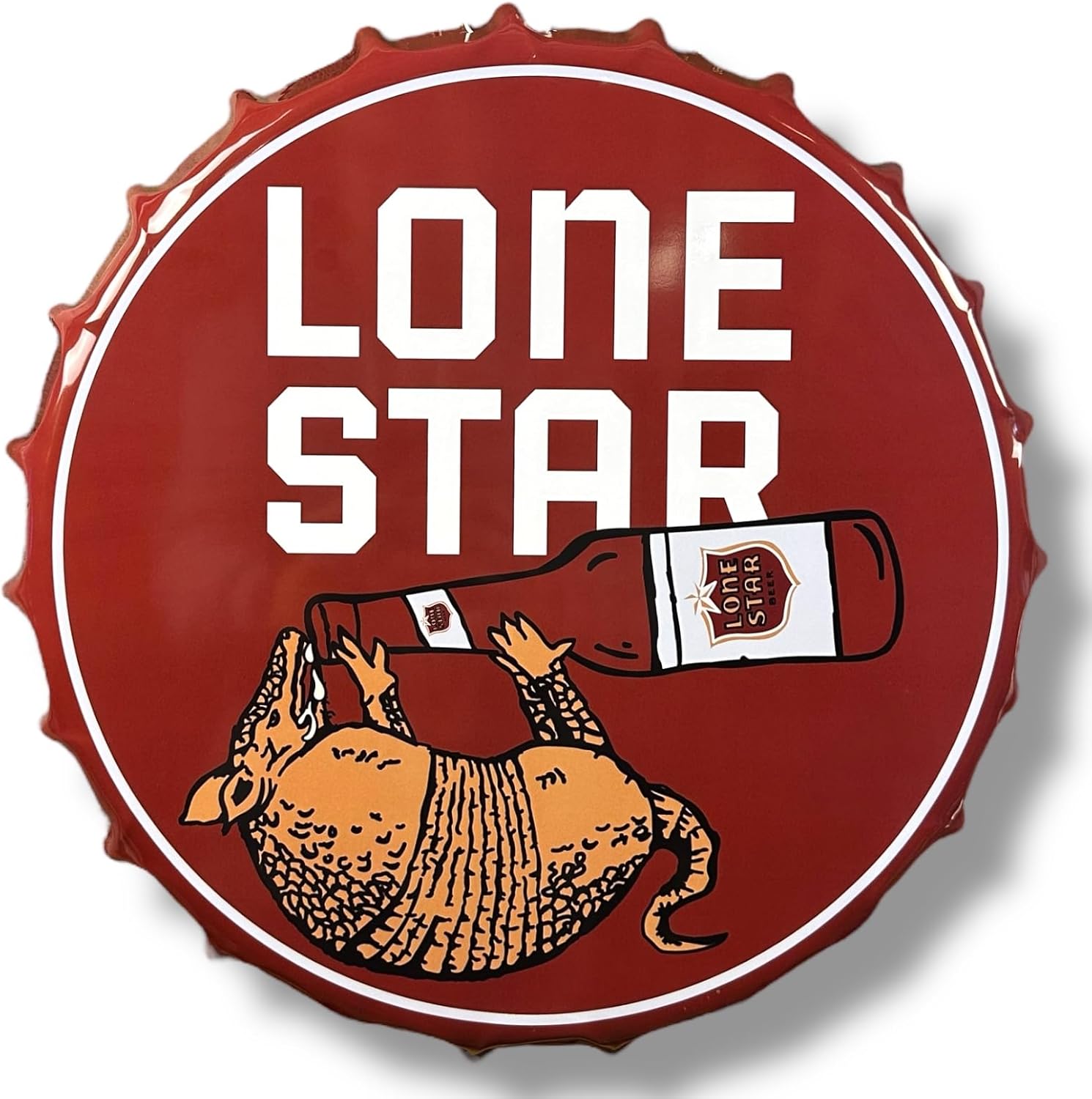 Lone Star Scalloped metal signs