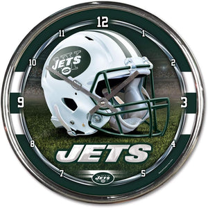 New York Jets Chrome Clocks