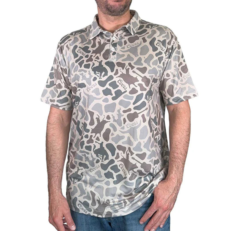 Coors Light - Cowboy Camo Polo T-shirt