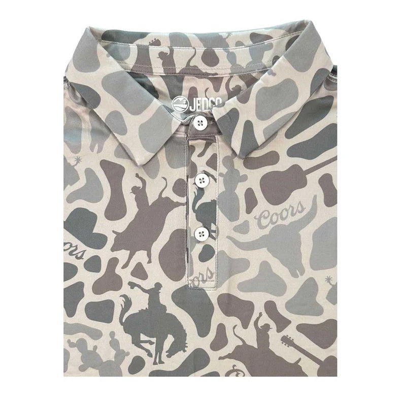 Coors Light - Cowboy Camo Polo T-shirt