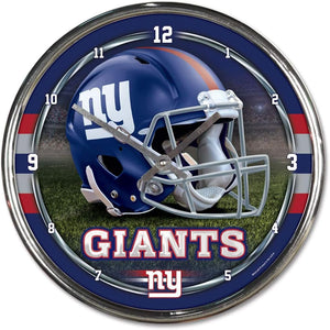 New York Giants Chrome Clocks