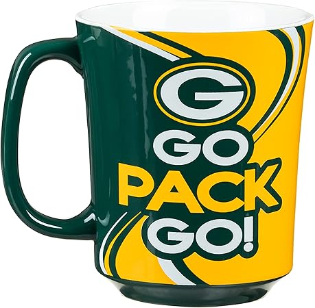Green Bay Packers 14oz Ceramic Mug with Matching Box