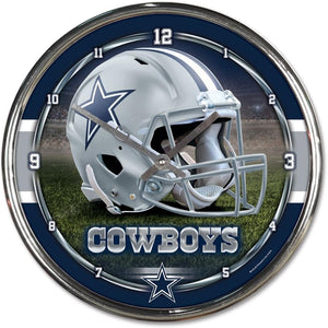 Dallas Cowboys Chrome Clocks