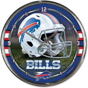 Buffalo Bills Chrome Clocks