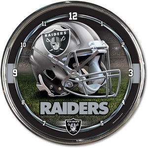 Las Vegas Raiders Chrome Clocks