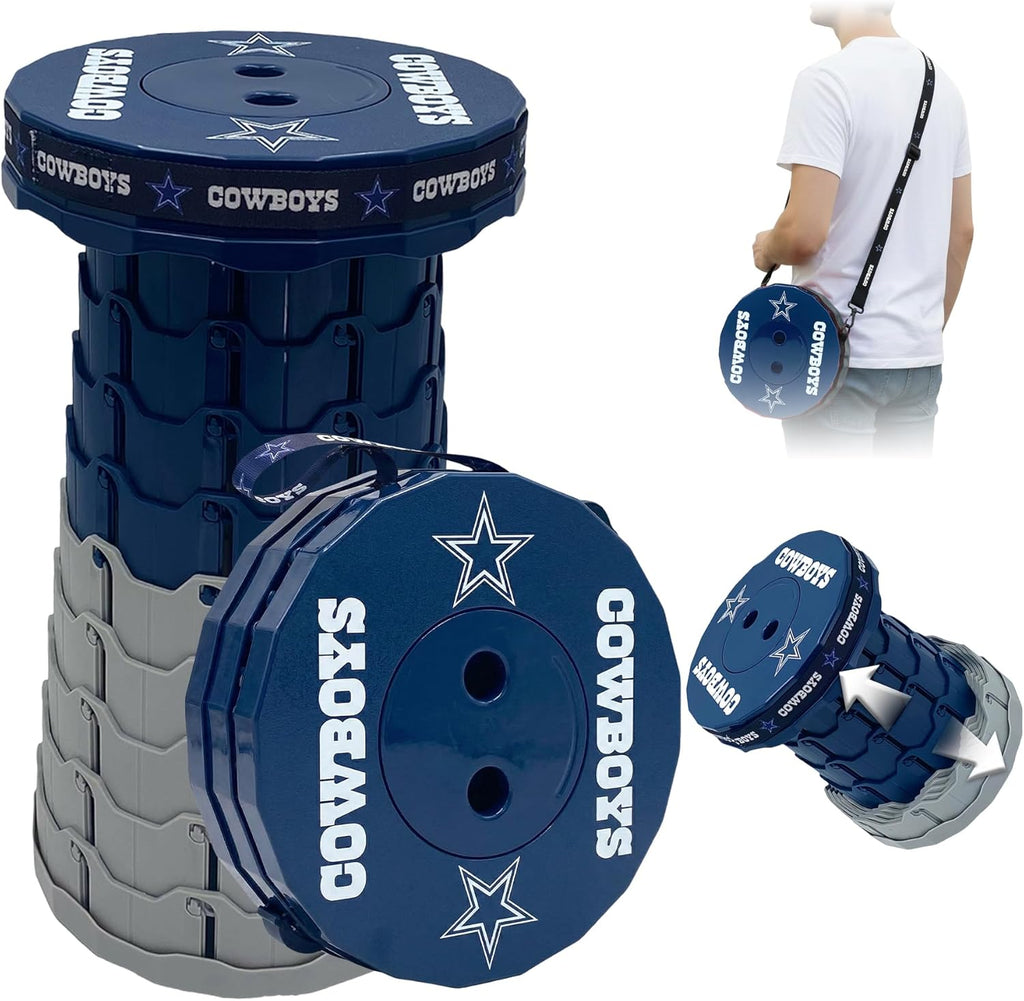 Dallas Cowboys Telescoping Collapsible Stool