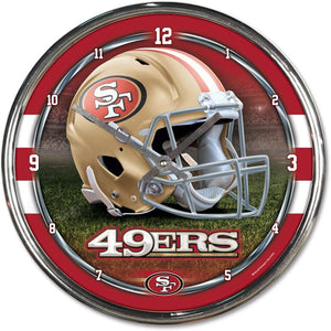 San Francisco 49ers Chrome Clocks