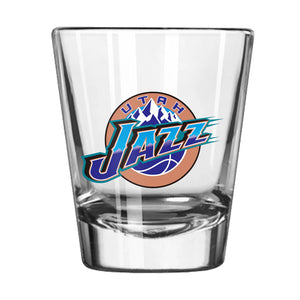 Utah Jazz Sports Clear Shot Glass