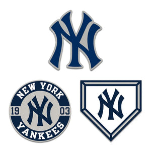 New York Yankees 3 Piece Enamel Pin Set