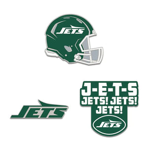 New York Jets 3 Piece Enamel Pin Set