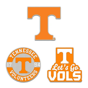 Tennessee Volunteers 3 Piece Enamel Pin Set