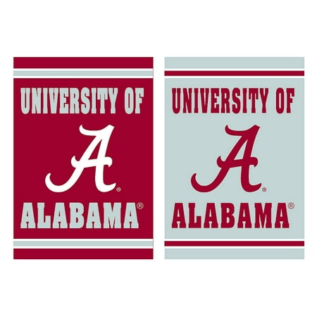 Alabama Crimson Tide Double Sided Embossed Suede Garden Flag