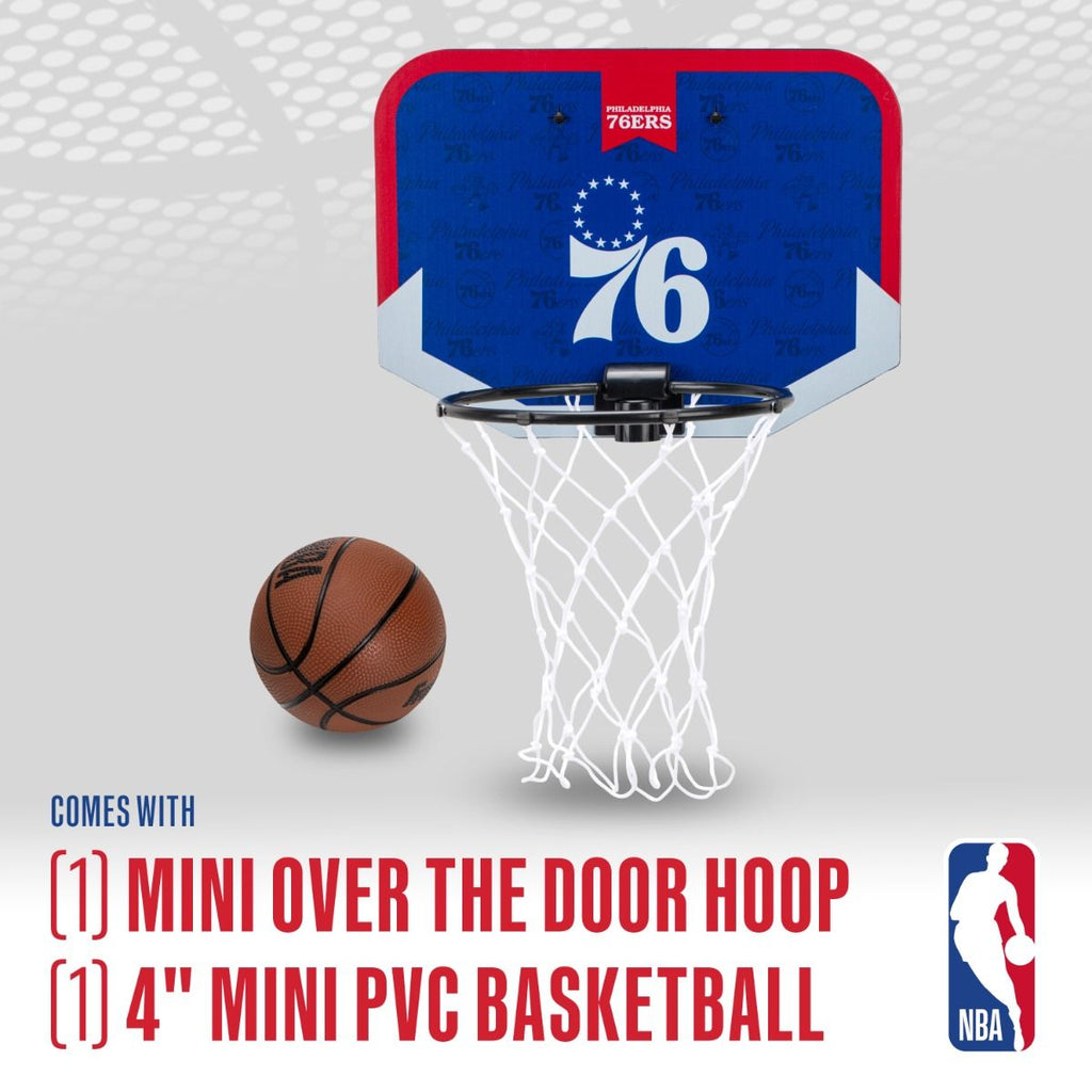 Philadelphia 76ers Mini Over The Door Hoop