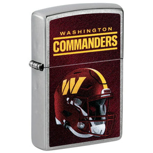 Washington Commanders Helmet Street Chrome Pocket Zippo Lighter