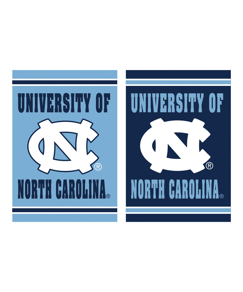 North Carolina Tar Heels Double Sided Embossed Suede Garden Flag