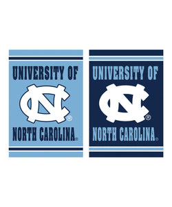 North Carolina Tar Heels Double Sided Embossed Suede Garden Flag