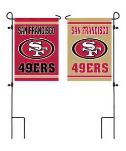 San Francisco 49ers Double Sided Embossed Suede Garden Flag