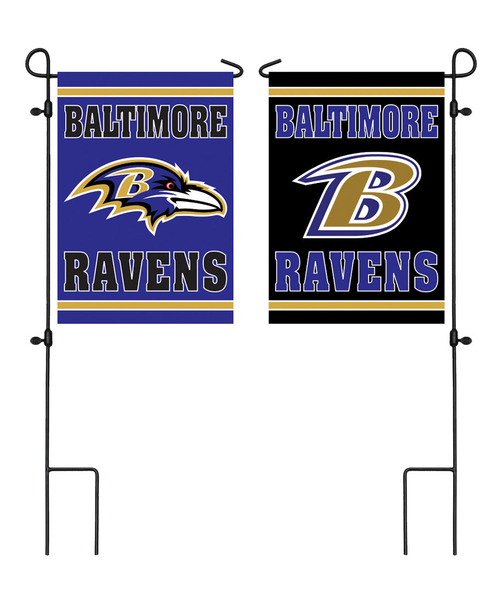 Baltimore Ravens Double Sided Embossed Suede Garden Flag