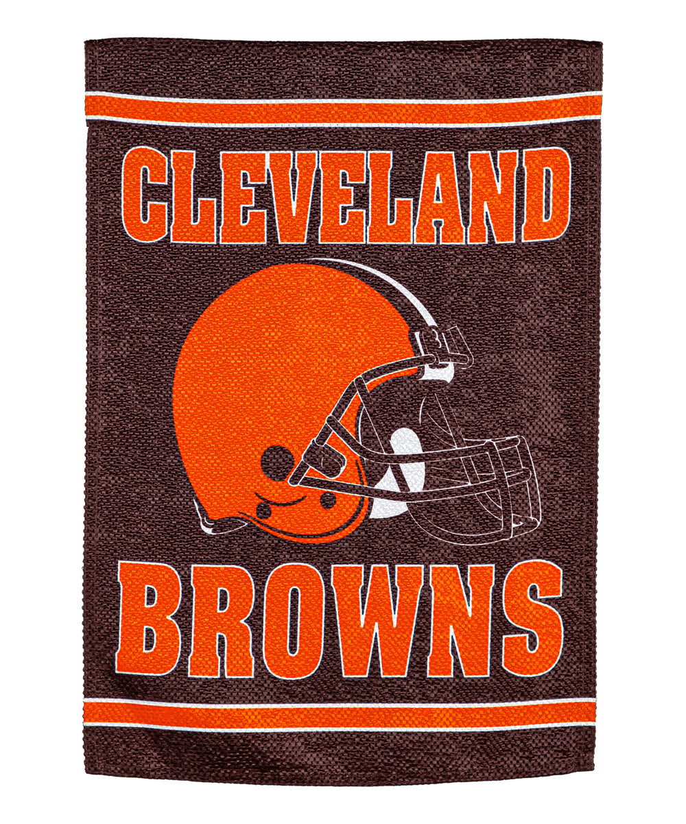 Cleveland Browns Double Sided Embossed Suede House Flag