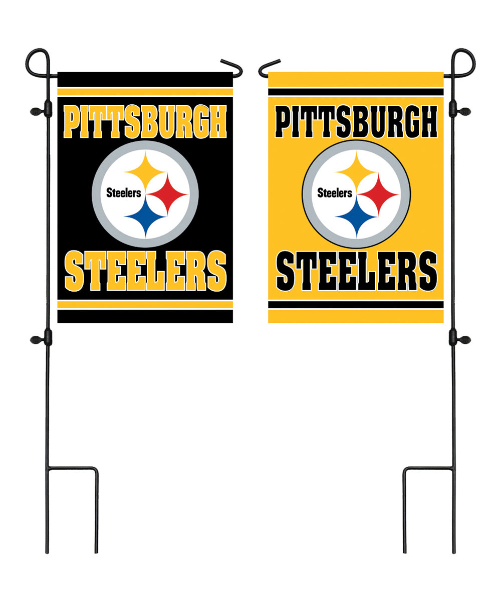Pittsburgh Steelers Double Sided Embossed Suede Garden Flag
