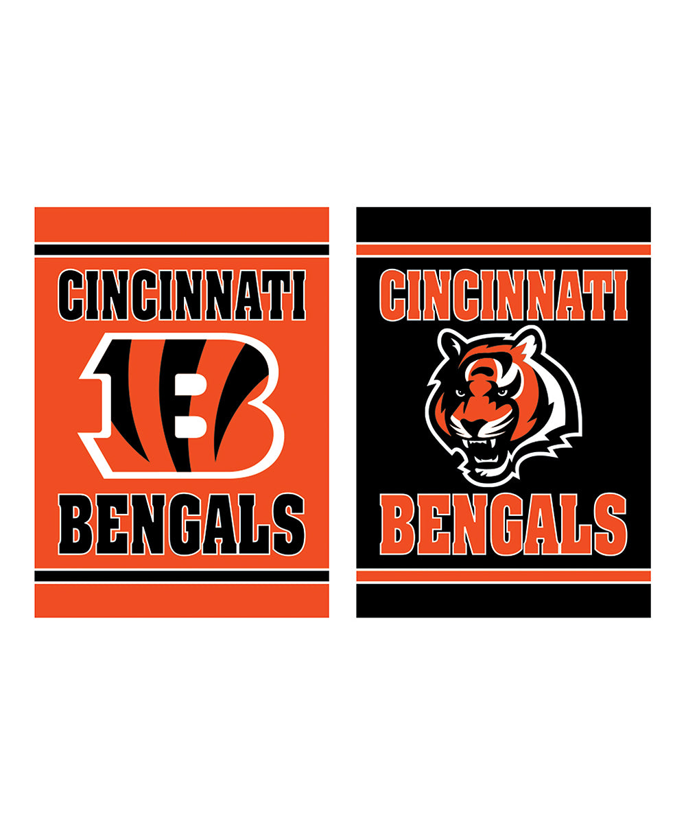 Cincinnati Bengals Double Sided Embossed Suede Garden Flag