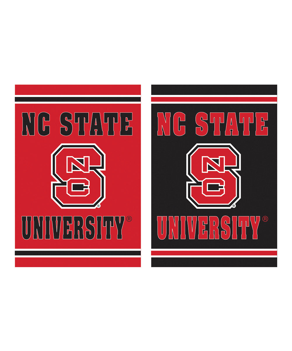 North Carolina State Wolfpack Double Sided Embossed Suede Garden Flag